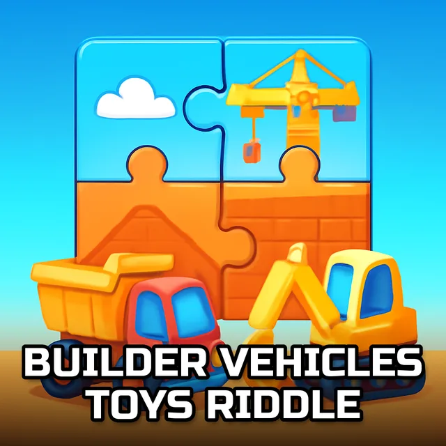 Builder Vehicles Toys Riddle - Construction Vehicles game
